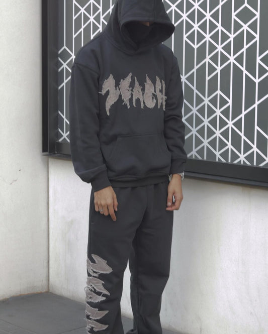 Distressed Tracksuit (Black)